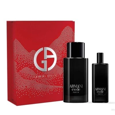 GIORGIO ARMANI ARMANI CODE 75ML EDP SPRAY + 15ML EDP SPRAY BRANDNEU GESCHENKSET 2024 - Bild 1 von 2