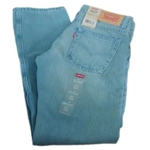 Levi's Big Boys 511 Slim Stretch Denim Blue Jeans, Perlata, 12 Regular 26x26 - Picture 1 of 8