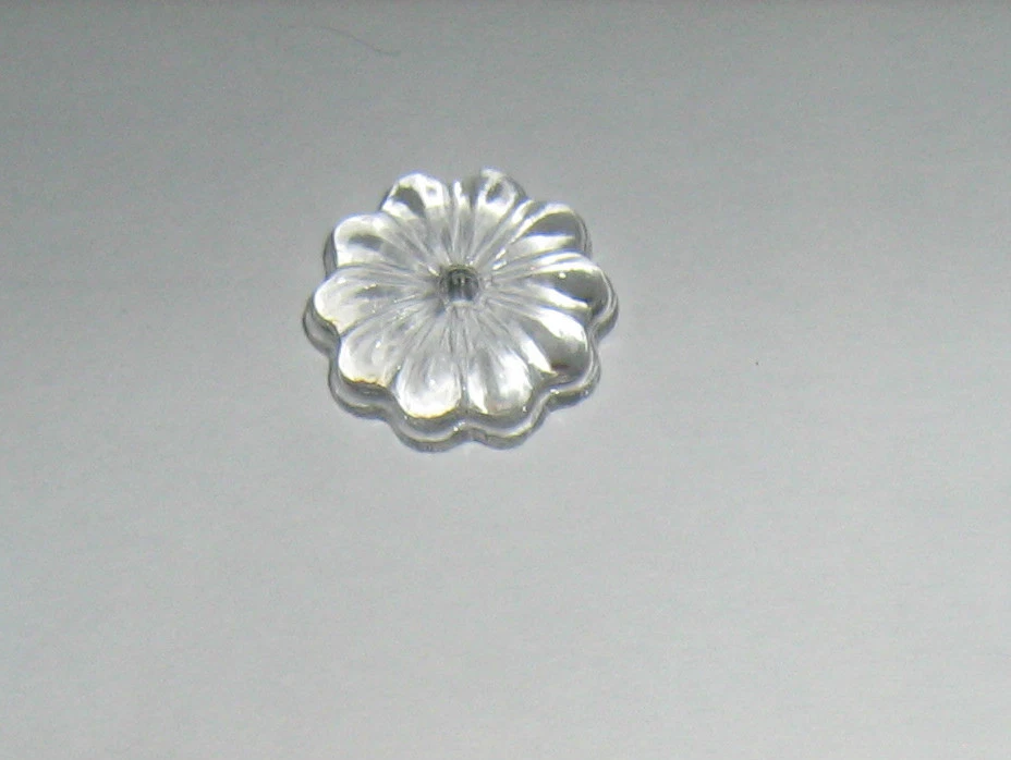 10 Pezzi ROSETTA mm. 15 Vetro Trasparente Lampadario CRISTALLO Swarovsk RICAMBIO - Image 1 of 1