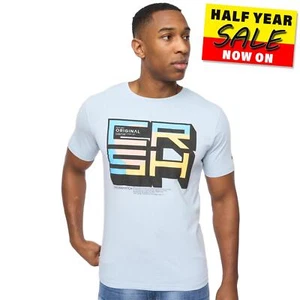 Camiseta Gráfica Casual De Moda Para Hombre Crosshatch Boxvibe Azul - Imagen 1 de 5
