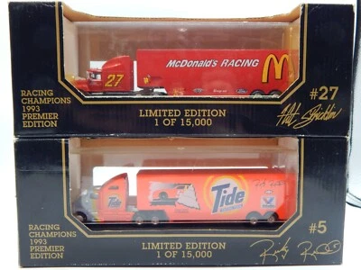 TWO 1:86TH Racing Champions Transporter #5 TIDE & #27 MC,DONALDS - RTC1587 - Image 1 of 4