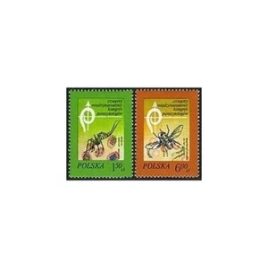 Poland 2274-2275, MNH. Mi 2567-2568. Parasitological Congress, 1978. Mosquito. - Picture 1 of 1