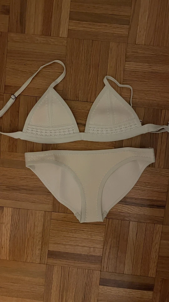 Traje de baño para mujer TRIANGL bikini top blanco neopreno S top y XS bikini Foto 1 de 4