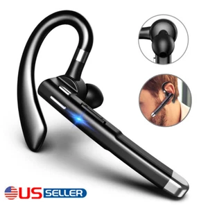 Trucker Wireless Bluetooth 5.0 Earpiece Headset Noise Cancelling Earbuds Driving - Picture 1 of 9