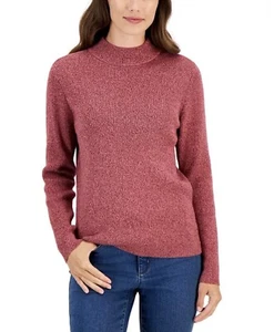 Karen Scott Women's Ribbed Mock-Neck Sweater Size Small - Picture 1 of 7