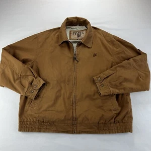 Madison Creek Outfitters Men’s L Bomber Type Jacket 100% Cotton Embroidered Logo - Picture 1 of 13