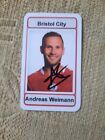 Signed Andreas Weimann Bristol City Football Card 2022/23