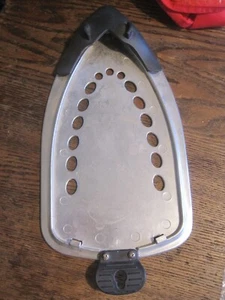 Vtg STAINLESS STEEL Stand / Holder for CLOTHES Hot Iron 12"×6"-HANGS - Picture 1 of 1