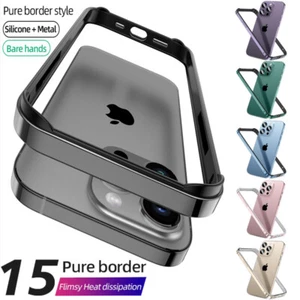 Bumper Case For iPhone 17 16 15 Pro Max 14 Pro 13 12 Aluminum Metal Phone Frame - Picture 1 of 22
