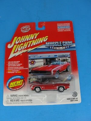 2004 Johnny Lightning Muscolo Auto 1969 Chevy Camaro Convertible - Immagine 1 di 3