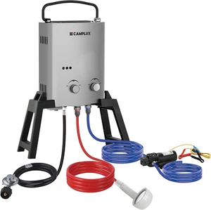 1.32 GPM Portable Outdoor Tankless Water Heater Propane Instant Hot Camping Show - Picture 1 of 8
