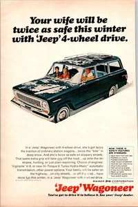 VINTAGE 1966 JEEP WAGONEER PRINT AD - Picture 1 of 1