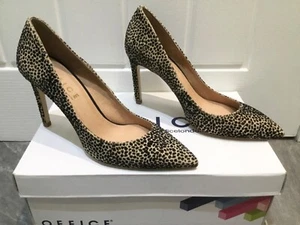 OFFICE leopard animal print pony hair stiletto court shoes heels UK 5. New - Picture 1 of 10