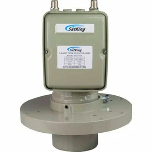 SatKing Dual Polarity Twin Output 5G Filter C-band LNBF/LNB (3.8ghz cut off) - Picture 1 of 3