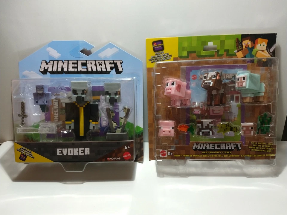 2019 Mattel Minecraft Comic Maker Evoker Action Figure Mojang