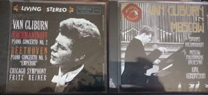 1994 VAN CLIBURN RACHMANINOFF NO 2 BEETHOVEN #5 PIANO CONCERTO& IN MOSCOW CD LOT - Picture 1 of 5