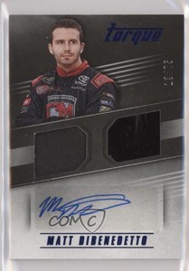 2016 Panini Torque Combo Materials Signatures Blue /75 Matt DiBenedetto Auto
