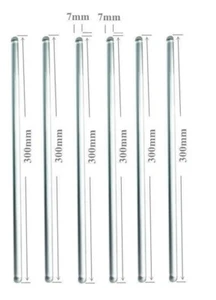 6 Stück Glasrührstäbe 12 Zoll (300 mm) für Wissenschaft Bildung, Labor & Küche - Bild 1 von 5