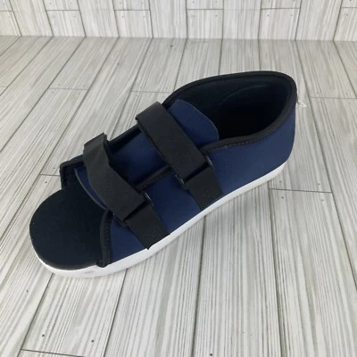DeRoyal Post Op Shoe Blue  After Surgery Male Size L Hook & Loop Closure - Image 1 of 4