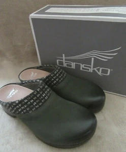 DANSKO Bev Burnished Nubuck Leather Lichen Mule Shoes US 9.5 - 10 M EUR 40 NWB - Picture 1 of 12