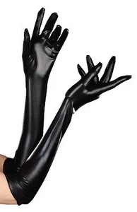 Stretch Knit Opera Length Dominique Adult Glove (Black, One Size) - Picture 1 of 1