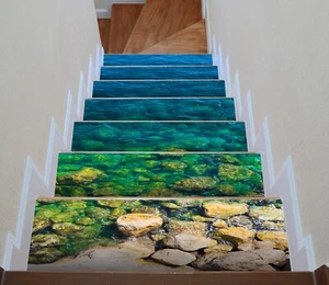 3D Steine H021 Stair Risers Dekoration Fototapete Vinyl Aufkleber Tapete Erin - Picture 1 of 6