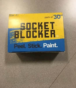 Socket Blocker 1001620 1.88 inW X 4 inL Clear High Strength Mask and Peel 30 pk - Picture 1 of 3