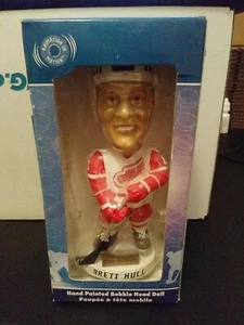 Brett Hull Detroit Red Wings handbemalte Wackelkopf Puppe - Bild 1 von 4
