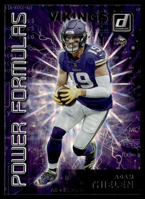 2019 Donruss Power Formulas Adam Thielen Minnesota Vikings #PF-10 - Image 1 of 2