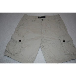 American Eagle Cargo Shorts Mens Size 31 Flat Front Tan Cotton Camping Hiking - Picture 1 of 7