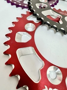 Staggs Racing Rear Aluminum Sprocket 40 Tooth Red For Honda CRF110F 2013-2025 - Picture 1 of 3