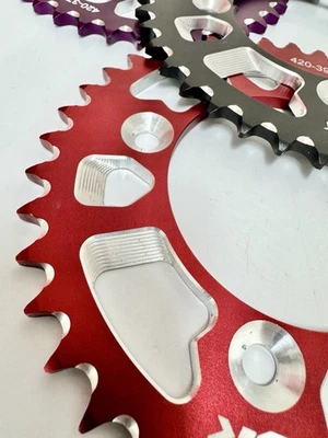 Staggs Racing Rear Aluminum Sprocket 37 Tooth Red For Honda CRF110F 2013-2025 - Image 1 of 3
