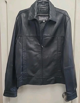 Chaqueta De Colección Wilson's Cuero Negro Bombardero Cuello Aislante Para Hombre Talla Pequeña Foto 1 de 4