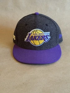 Los Angeles Lakers New Era SnapBack 9Fifty Herringbone Hat New No Tags - Picture 1 of 4