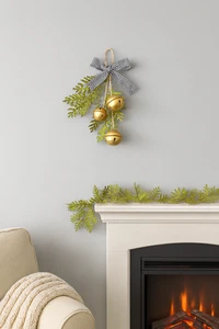 Christmas Artisan Fairtrade Metal Hanging Decoration With Sleigh Bells - Picture 1 of 2