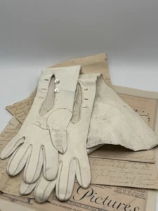 Antique VICTORIAN Style LONG Opera  LEATHER GLOVES AS IS‼️ - Picture 1 of 7