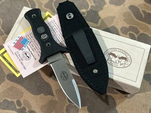 Vtg Benchmark NINJA Boot Knife 1992 1st Run blackie Collins MINT In Box NOS EXC+ - Picture 1 of 16