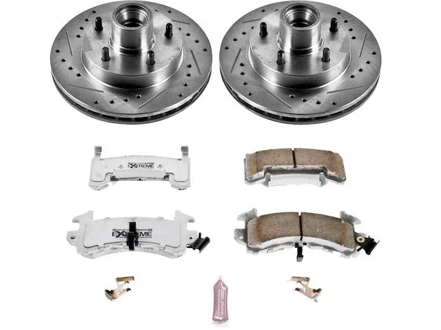 Kit de pastillas de freno delanteras y rotor para Chevy Malibu 1980 1979-1981 FW552KS Foto 1 de 1