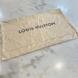 Louis Vuitton Dust Bag Pouch Authentic Beige Luxury Designer Accessory Storage - Picture 1 of 7