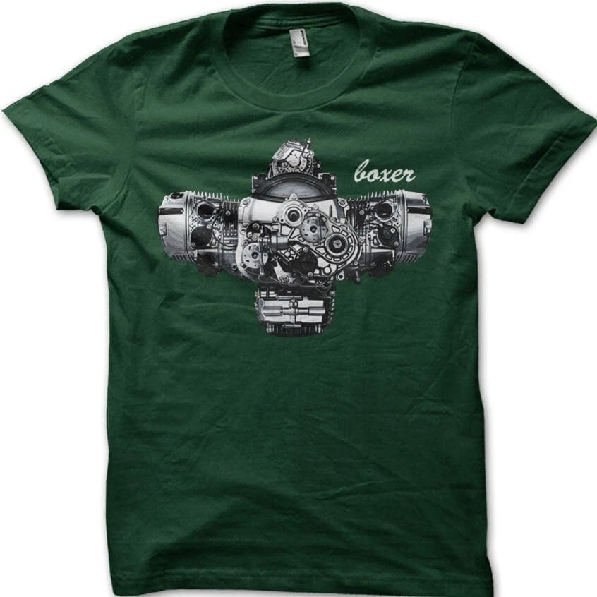Boxer Twin R100 Motorrad T-Shirt Herren – Cafe Racer Design, 100% Baumwolle
