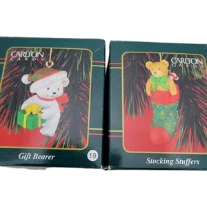 Carlton Karten Weihnachtsbär Ornamente Set - Geschenkträger & Strumpf Füller - Bild 1 von 9