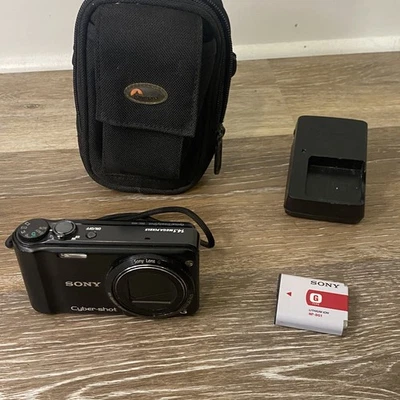 Sony Cyber-shot DSC-H55 14.1MP Digital Camera - Battery/Charger + CaseLogic Case - Image 1 of 4