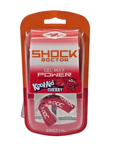 ALK Shock Doctor Kool Aid Gel Max Power Flavor Fusion Mouth Guard Cherry ADULT - Picture 1 of 2