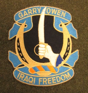 Gary Owen Iraqi Freedom Patch US Army 7th Cavalry 4.5"x4" - Picture 1 of 2