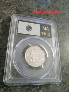 2000-S MASSACHUSETTS Silver Proof Quarter PR70 PCGS FLAG LABEL NICE LOW PRICE!! - Picture 1 of 6