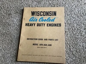 Vintage Wisconsion Motor Bedienungsanleitung Teileliste Besitzer Modelle AFH AGH AHH - Bild 1 von 10