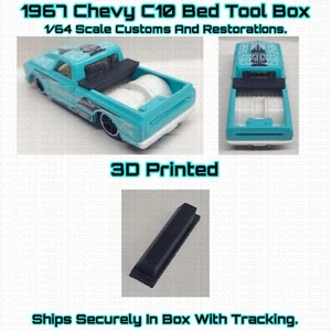 Bed Tool Box 3D Printed For 1/64 Scale Hot Wheels 1967 Chevy C10 - Picture 1 of 5