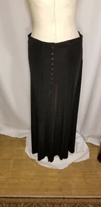 VIVYD Skirt Sz L Black USA Acetate/Lycra - Picture 1 of 5