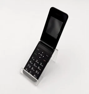 Alcatel 3082X Folding Mobile 4G Dark Grey Flip Phone Big Button Unlocked Docket - Afbeelding 1 van 11