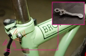Manija de poste de asiento de carbono / tornillo de tuerca de bloqueo de titanio para bicicleta Brompton - Imagen 1 de 6